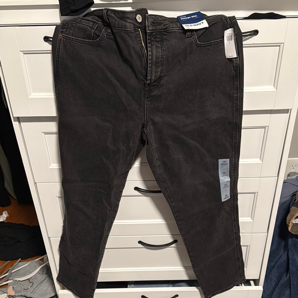 Old Navy Black Straight Leg Pants